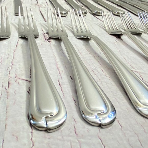 24 Mismatched Silver Plated Forks and knives - Wedding Silverware - Vintage Silv - Picture 6 of 10